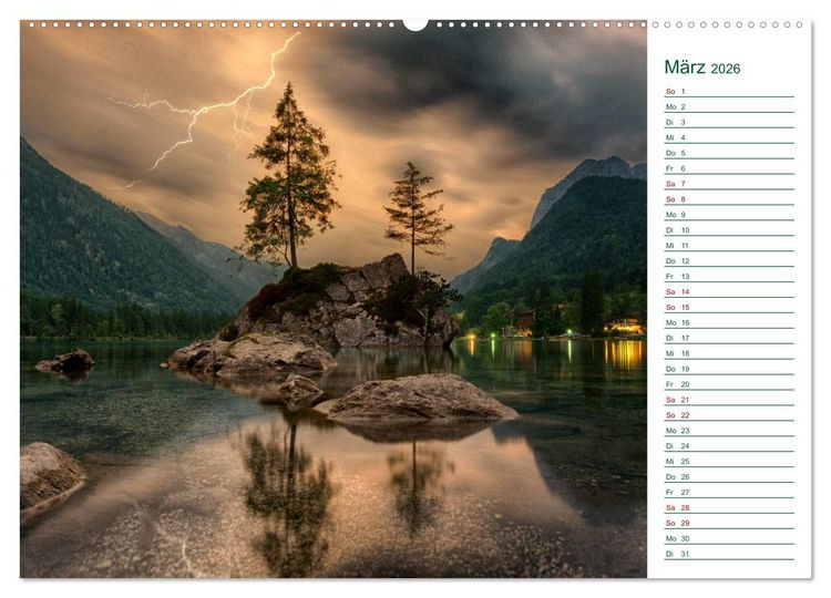 Produktbild: Faszination Blitze beeindruckende Fotos (Wandkalender 2026 DIN A2 quer), CALVENDO Monatskalender