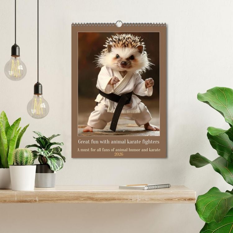 Produktbild: Great fun with animal karate fighters (Wall Calendar 2026 DIN A3 portrait), CALVENDO 12 Month Wall Calendar