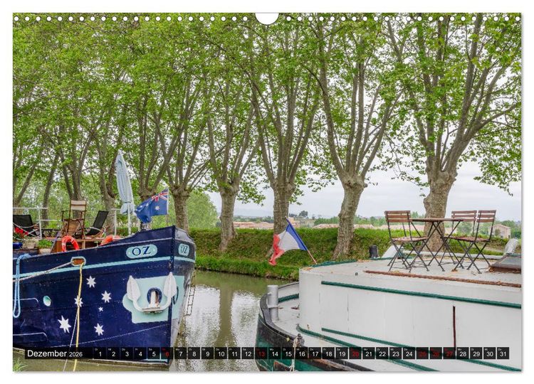 Produktbild: Der K&ouml;nigliche Kanal. Die Wasserstra&szlig;e im Languedoc (Wandkalender 2026 DIN A3 quer), CALVENDO Monatskalender