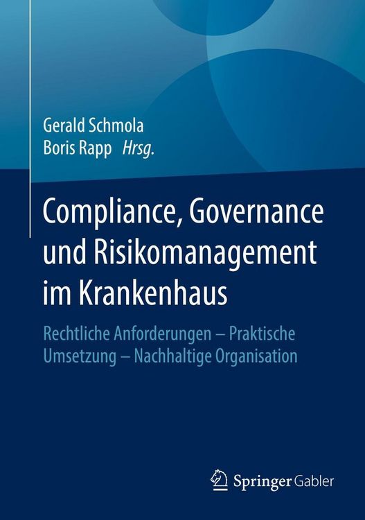 Produktbild: Compliance, Governance und Risikomanagement im Krankenhaus