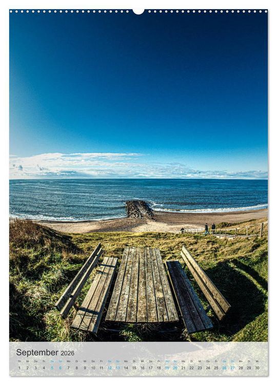 Produktbild: D&auml;nemarks Nordseek&uuml;ste - Vom Ringk&oslash;bing-Fjord bis zur Jammerbucht (hochwertiger Premium Wandkalender 2026 DIN A2 hoch), Kunstdruck in Hochglanz