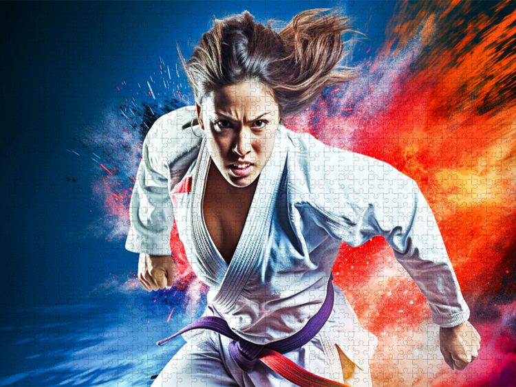 Produktbild: CALVENDO Puzzle Ein Motiv aus dem Kalender Judo und Motivation | 1000 Teile Lege-Gr&ouml;&szlig;e 64x48cm Foto-Puzzle f&uuml;r gl&uuml;ckliche Stunden