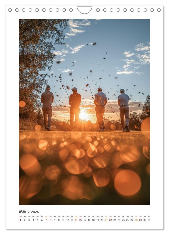 Produktbild: Schwungvolle Eleganz - Die Faszination des Golfsports (Wandkalender 2026 DIN A4 hoch), CALVENDO Monatskalender