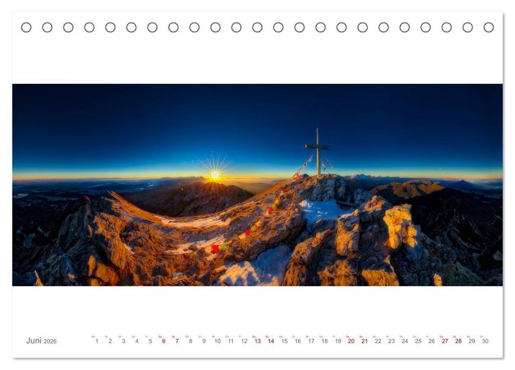 Produktbild: BergBlicke! (Tischkalender 2026 DIN A5 quer), CALVENDO Monatskalender