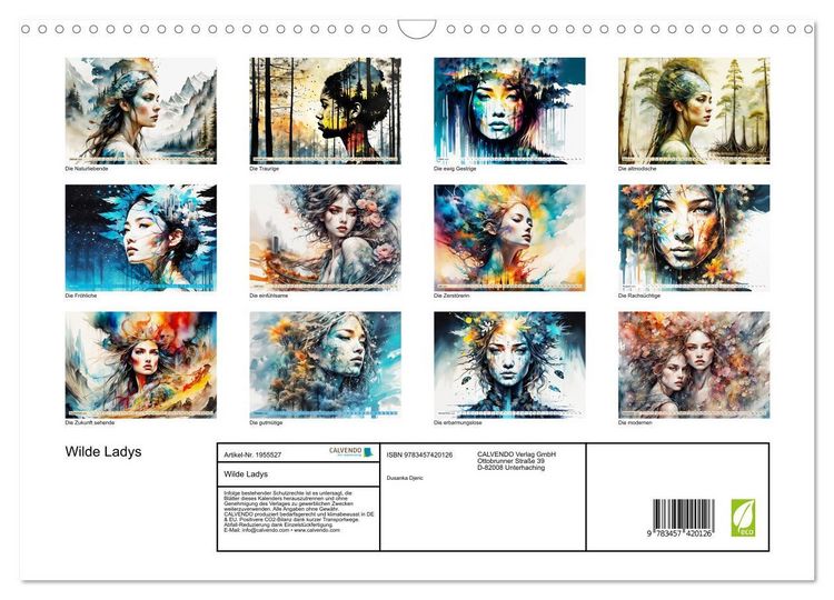 Produktbild: Wilde Ladys (Wandkalender 2026 DIN A3 quer), CALVENDO Monatskalender