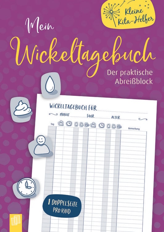 Produktbild: Kleine Kita-Helfer: Mein Wickeltagebuch &ndash; der praktische Abrei&szlig;block