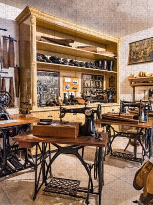 Produktbild: CALVENDO Puzzle Orthop&auml;dische Schuhmacherwerkstatt | 1000 Teile Lege-Gr&ouml;&szlig;e 64x48cm Foto-Puzzle f&uuml;r gl&uuml;ckliche Stunden