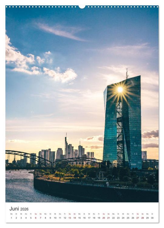 Produktbild: Frankfurt am Main, eine Stadt voller Magie (hochwertiger Premium Wandkalender 2026 DIN A2 hoch), Kunstdruck in Hochglanz