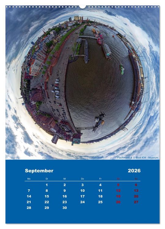 Produktbild: Planet Hafencity - Universum Hamburg (Wandkalender 2026 DIN A2 hoch), CALVENDO Monatskalender