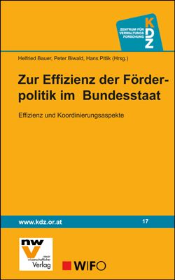 Produktbild: Zur Effizienz der F&ouml;rderpolitik im Bundesstaat