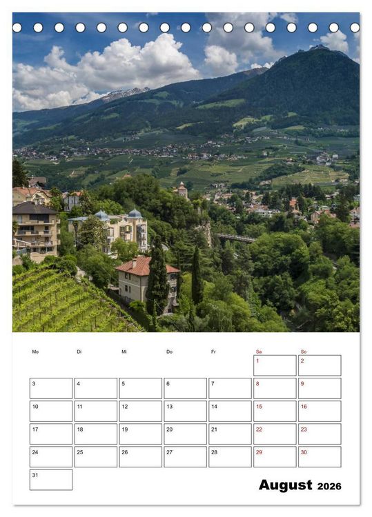 Produktbild: MERAN Terminplaner (Tischkalender 2026 DIN A5 hoch), CALVENDO Monatskalender