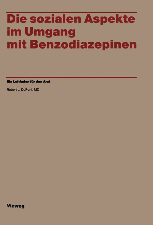 Produktbild: Die sozialen Aspekte im Umgang mit Benzodiazepinen