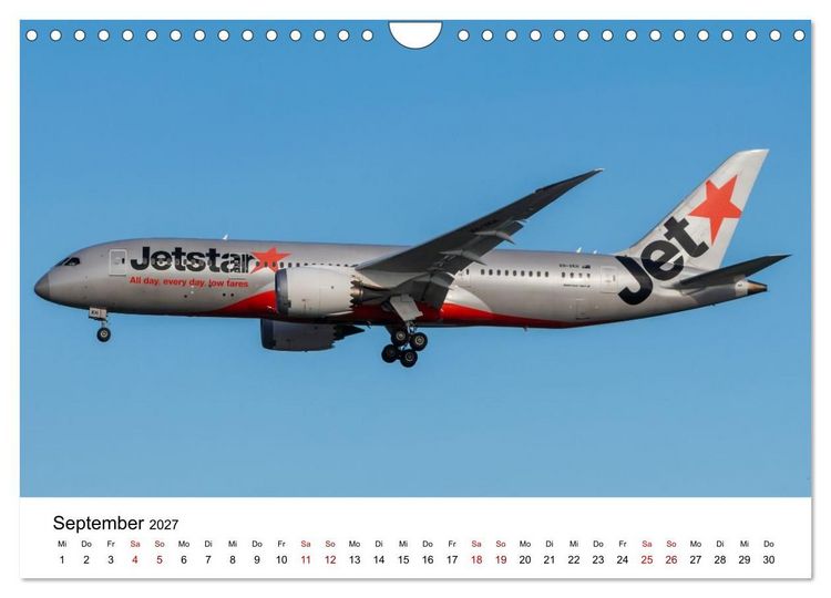 Produktbild: Boeing 787 Kalender (Wandkalender 2027 DIN A4 quer), CALVENDO Monatskalender