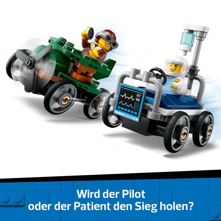 LEGO City Flugzeug vs. Krankenhausbett - Seifenkisten Spielzeug 60459