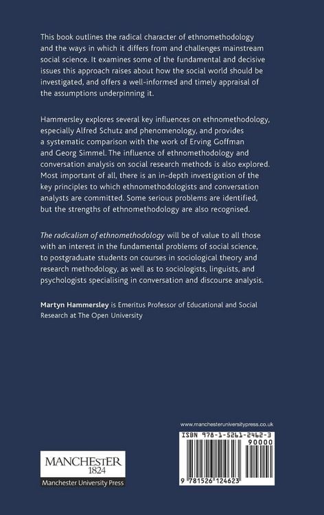 Produktbild: The radicalism of ethnomethodology