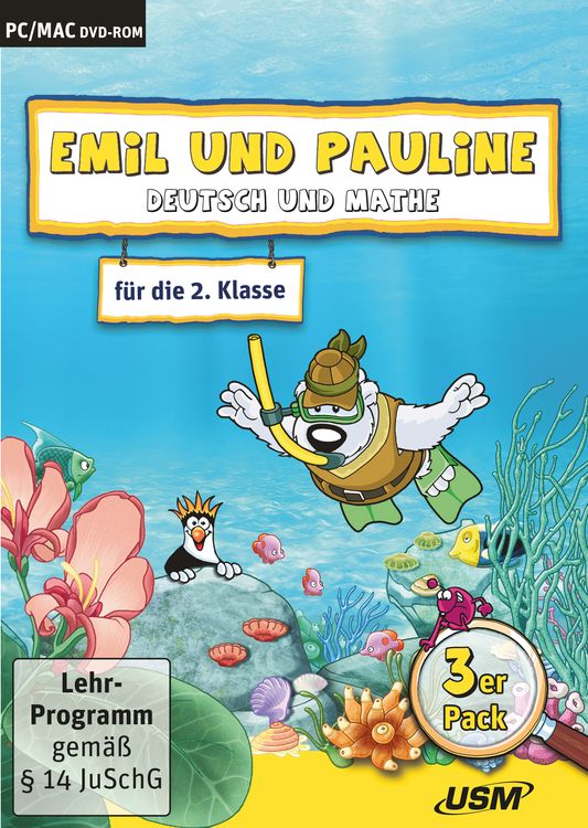 Emil und Pauline 3 in 1 Bundle - Deutsch und Mathe für die 2. Klasse (PC+Mac)