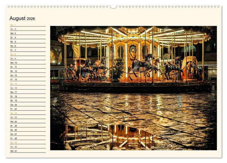 Produktbild: Karussell - Nostalgie (Wandkalender 2026 DIN A2 quer), CALVENDO Monatskalender