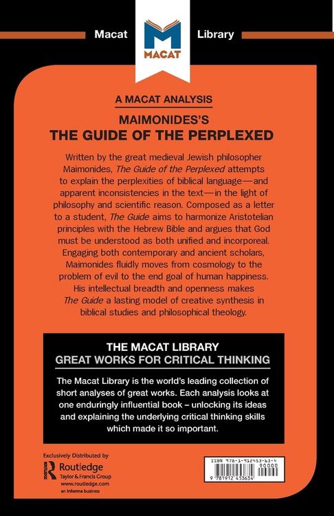 Produktbild: An Analysis of Moses Maimonides's Guide for the Perplexed