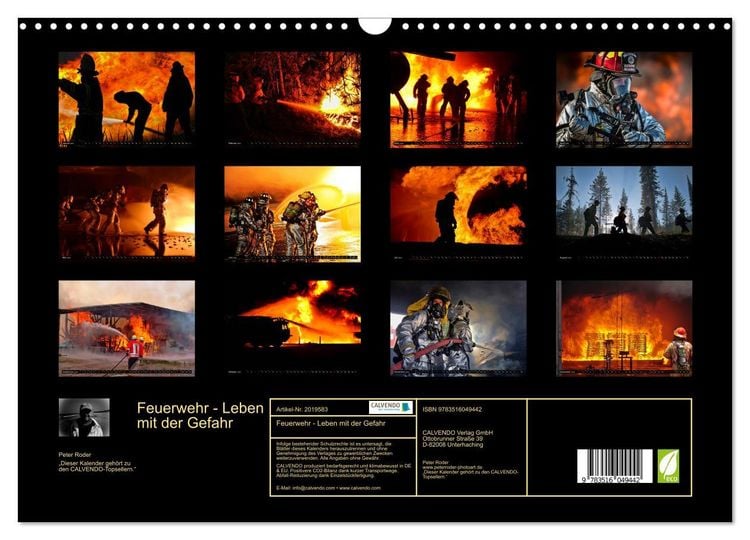 Produktbild: Feuerwehr - Leben mit der Gefahr (Wandkalender 2026 DIN A3 quer), CALVENDO Monatskalender