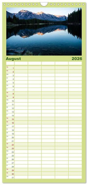 Produktbild: Familienplaner 2026 - Oh Canada... mit 5 Spalten (Wandkalender, 21 x 45 cm) CALVENDO