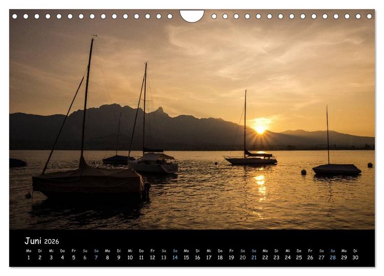 Produktbild: Stimmungsvolle Bilder vom Thunersee (Wandkalender 2026 DIN A4 quer), CALVENDO Monatskalender