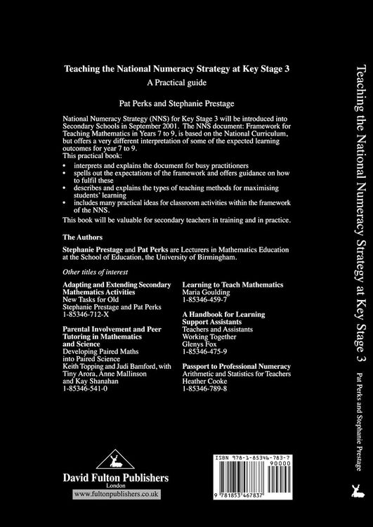 Produktbild: Teaching the National Strategy at Key Stage 3