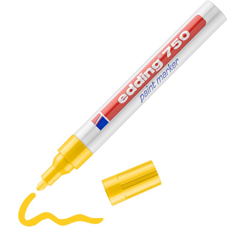 Produktbild: Edding 750 paint marker 4-750005 Lackmarker Gelb 2 mm, 4mm