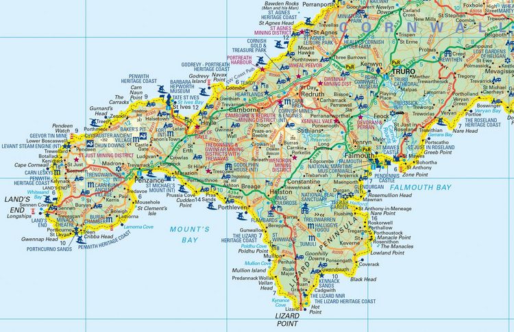 Produktbild: South West Coast Path National Trail Map