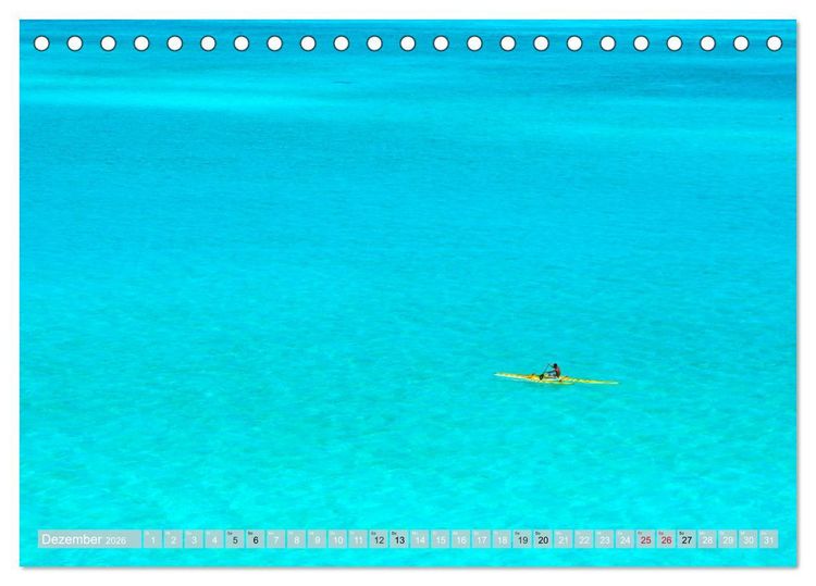 Produktbild: Bora Bora - Str&auml;nde und Landschaften (Tischkalender 2026 DIN A5 quer), CALVENDO Monatskalender