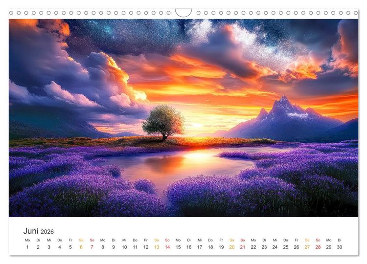 Produktbild: Die Sch&ouml;nheit der Sonne (Wandkalender 2026 DIN A3 quer), CALVENDO Monatskalender