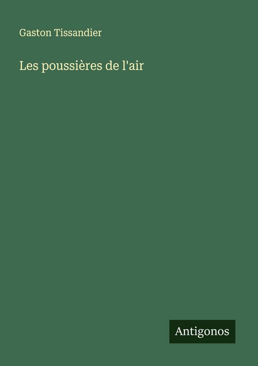 Produktbild: Les poussi&egrave;res de l'air