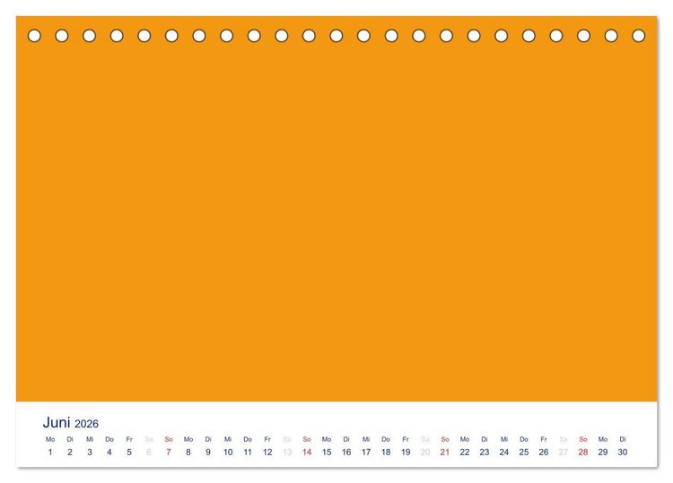 Produktbild: Farbiger Bastelkalender (Tischkalender 2026 DIN A5 quer), CALVENDO Monatskalender
