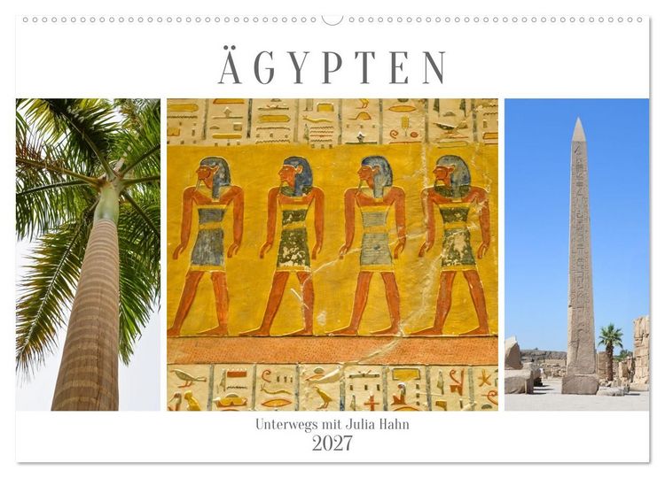 Produktbild: &Auml;gypten - unterwegs mit Julia Hahn (Wandkalender 2027 DIN A2 quer), CALVENDO Monatskalender