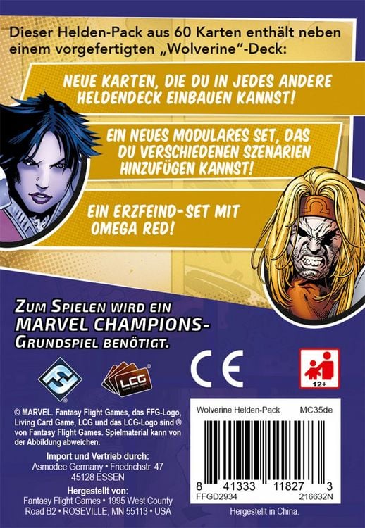 Produktbild: Marvel Champions Das Kartenspiel - Wolverine