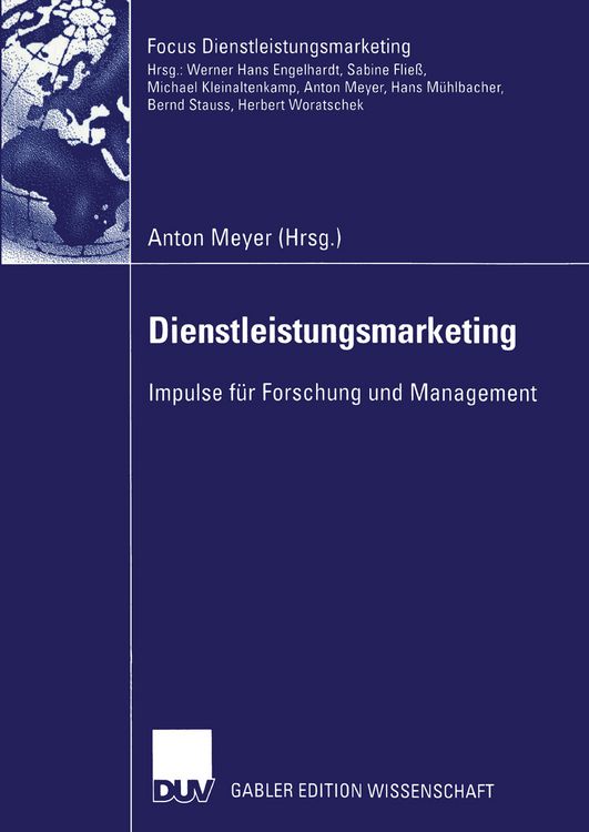 Produktbild: Dienstleistungsmarketing