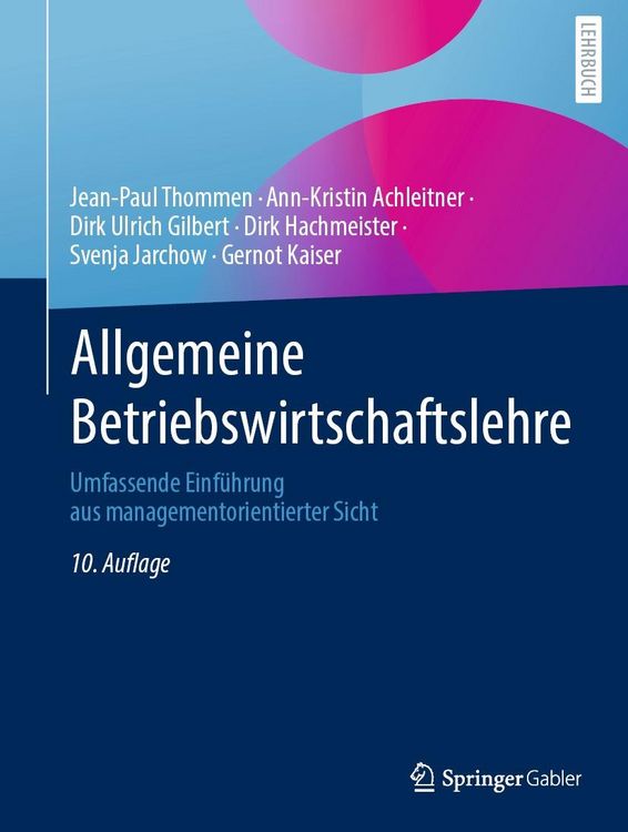 Produktbild: Allgemeine Betriebswirtschaftslehre