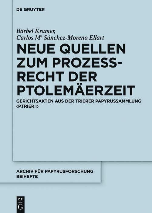 Produktbild: Neue Quellen zum Proze&szlig;recht der Ptolem&auml;erzeit