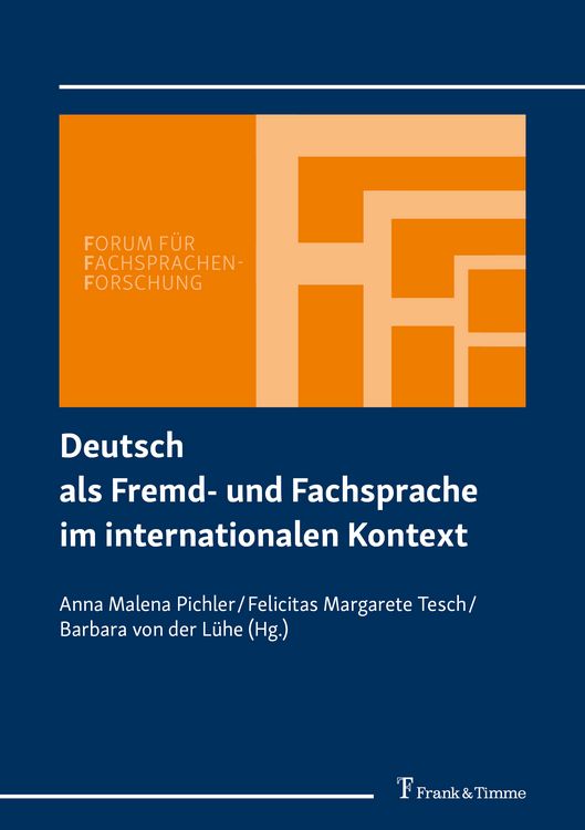Produktbild: Deutsch als Fremd- und Fachsprache im internationalen Kontext