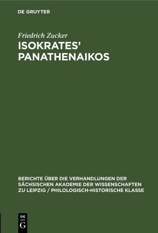 Produktbild: Isokrates&rsquo; Panathenaikos