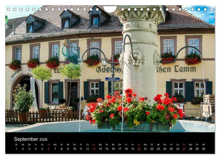 Produktbild: Sommerach - Perle der Mainschleife (Wandkalender 2026 DIN A4 quer), CALVENDO Monatskalender