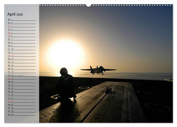 Produktbild: Kampfjets. U.S. Aircraft (hochwertiger Premium Wandkalender 2026 DIN A2 quer), Kunstdruck in Hochglanz