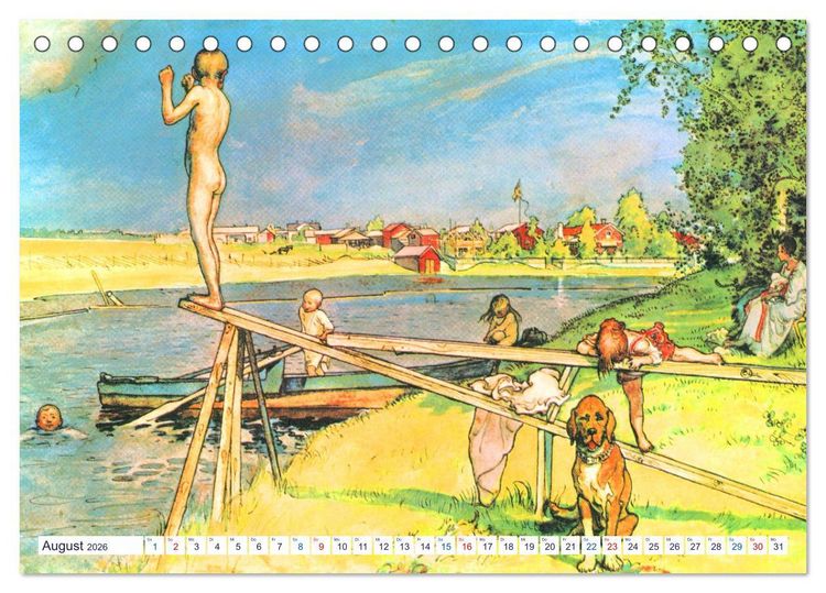 Produktbild: Schwedens heile Welt (Tischkalender 2026 DIN A5 quer), CALVENDO Monatskalender