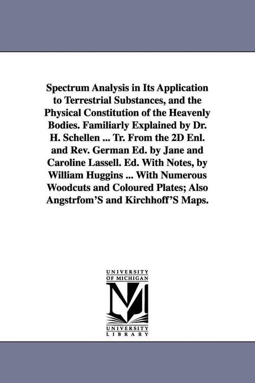 Produktbild: Spectrum Analysis in Its Application to