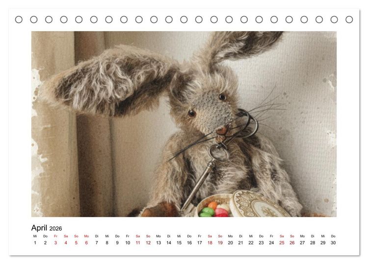 Produktbild: Sammlerst&uuml;cke: Puppen und B&auml;ren (Tischkalender 2026 DIN A5 quer), CALVENDO Monatskalender