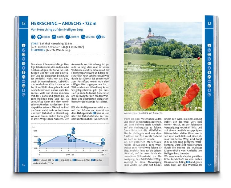 Produktbild: KOMPASS Wanderf&uuml;hrer Pfaffenwinkel, F&uuml;nfseenland, Starnberger See, Ammersee, 60 Touren