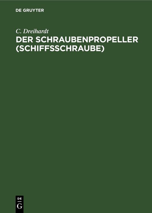 Produktbild: Der Schraubenpropeller (Schiffsschraube)