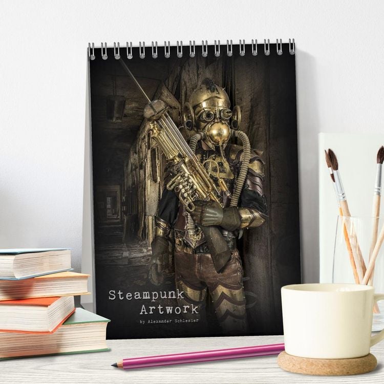 Produktbild: Steampunk Artwork (Tischkalender 2026 DIN A5 hoch), CALVENDO Monatskalender