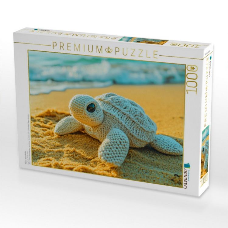 Produktbild: CALVENDO Puzzle Kleine Schildkr&ouml;te | 1000 Teile Lege-Gr&ouml;&szlig;e 64x48cm Foto-Puzzle f&uuml;r gl&uuml;ckliche Stunden