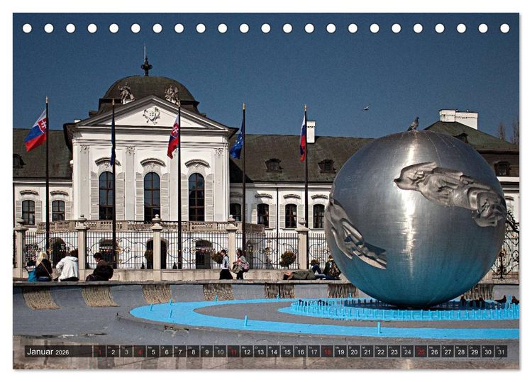 Produktbild: Donaumetropole Bratislava (Tischkalender 2026 DIN A5 quer), CALVENDO Monatskalender