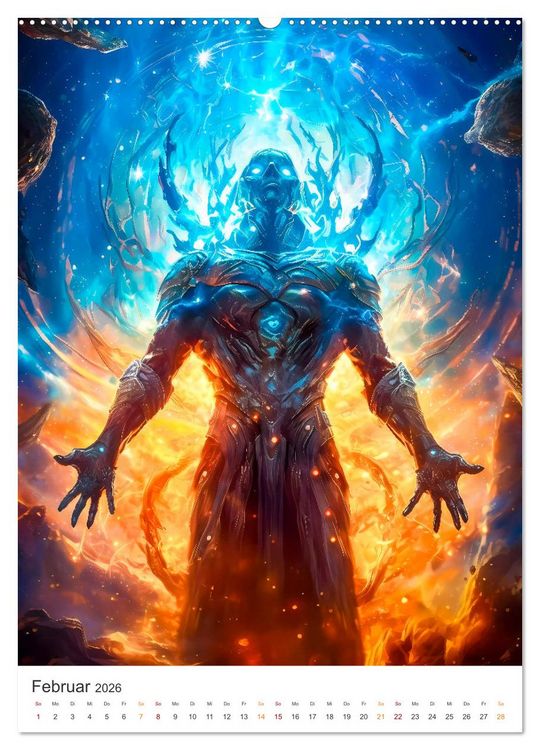Produktbild: Der Kampf der Magier (hochwertiger Premium Wandkalender 2026 DIN A2 hoch), Kunstdruck in Hochglanz